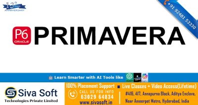 Online Primavera p6 Training Course | Ameerpet Hyderabad India